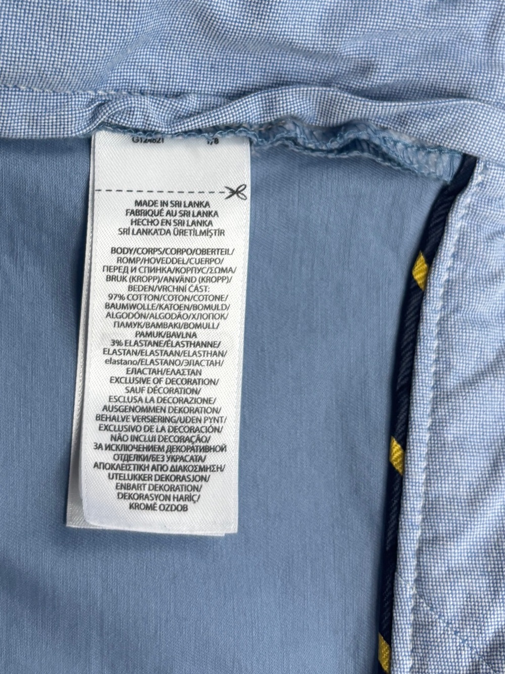 Polo Ralph Lauren Stretch Classic Fit Shorts Blue Chino Men Size 50B - Picture 6 of 7